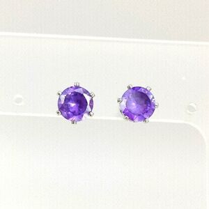 Purple CZ  Stud Earrings 🆕